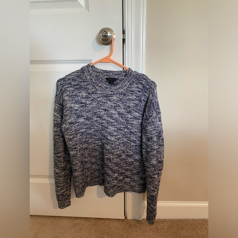 J. Crew blue crewneck sweater